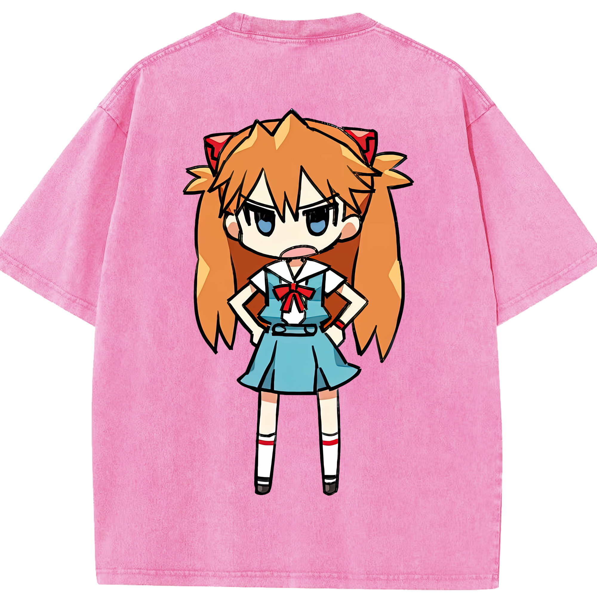 （画像用） EVA 新世紀エヴァンゲリオン 綿100% ヴィンテージ風 半袖Tシャツ（背面プリント）